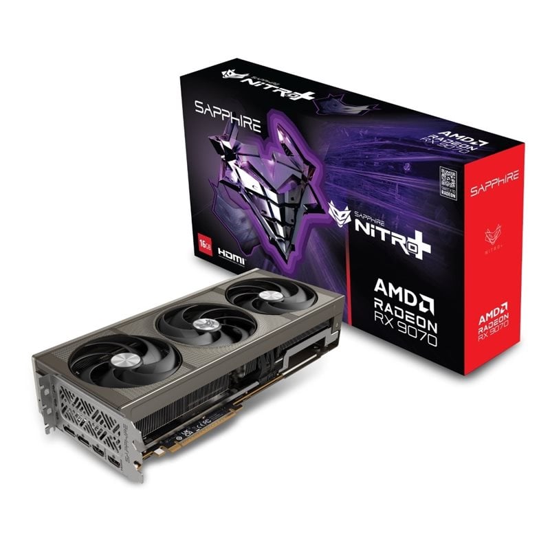 Sapphire Radeon RX 9070 NITRO+ -näytönohjain, 16GB GDDR6