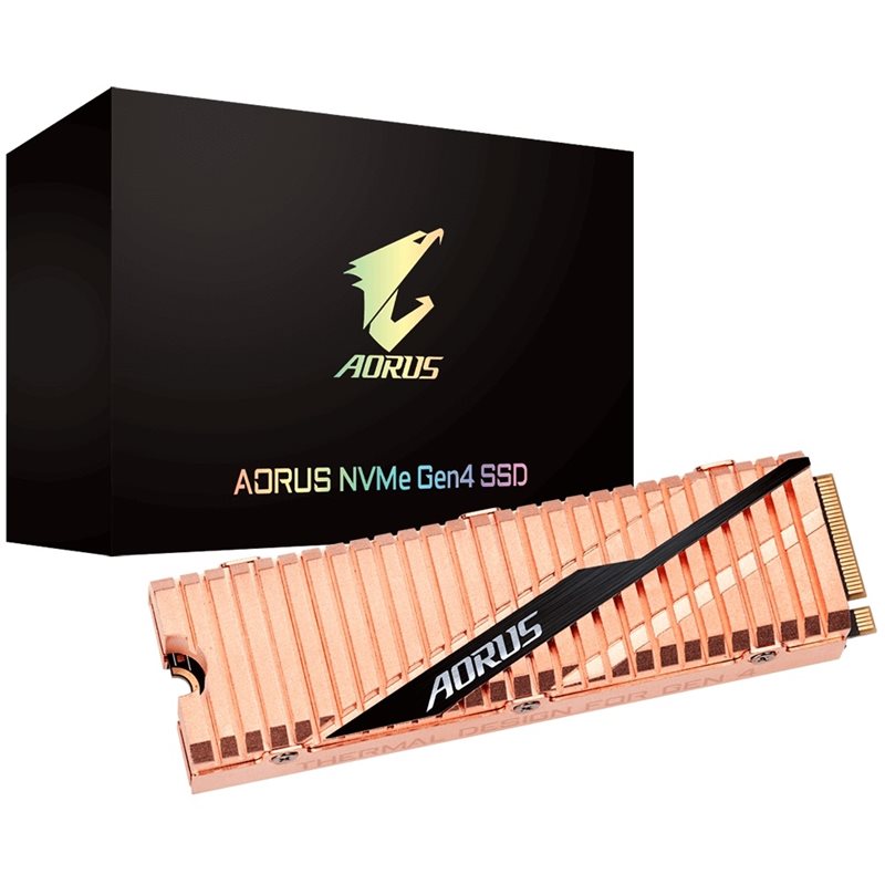 Gigabyte (Outlet) 2TB AORUS NVMe Gen4 SSD-levy, M.2 2280, PCIe 4.0 x4, NVMe, 5000/4400 MB/s