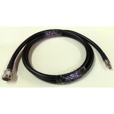 Chinmore Industry Ltd RP-SMA uros / N uros -välikaapeli, 1,5m, musta