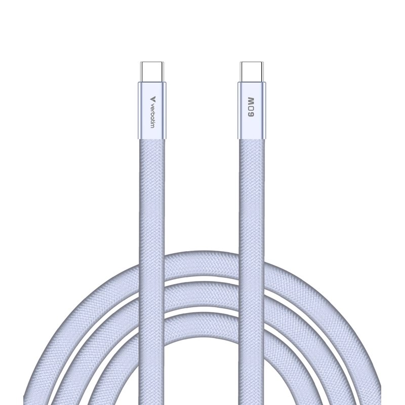 Verbatim 2.0 USB-C -kaapeli, PD3.0 60W, 1,2m, violetti