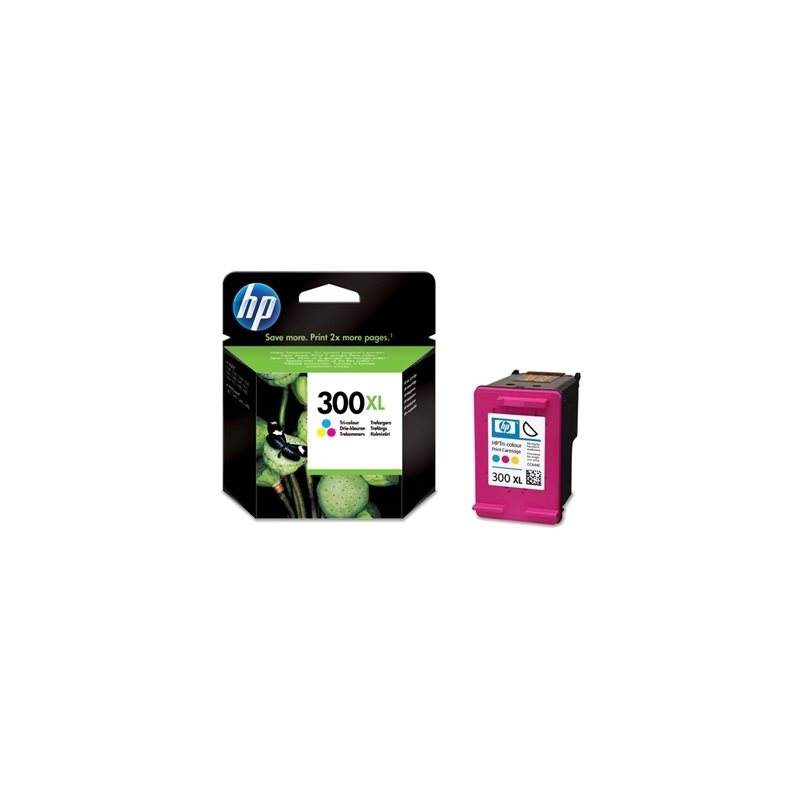 HP 300XL, tuottoisa kolmivärinen värikasetti, blister-pakattu