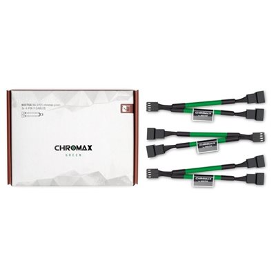 Noctua NA-SYC1 chromax.green Y-kaapelisarja, vihreä/musta