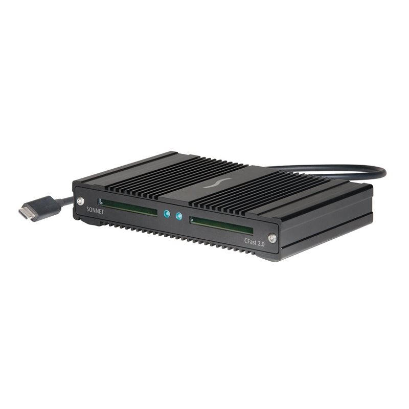 Sonnet SF3 Series - CFast 2.0 Pro Card Reader, ulkoinen kortinlukija, Thunderbolt 3, musta