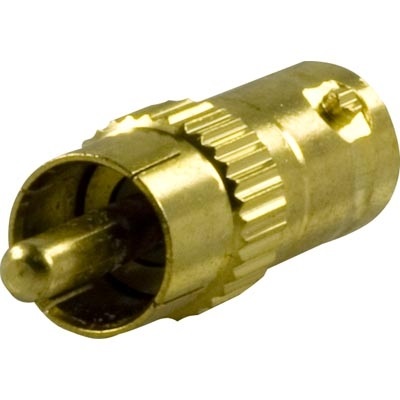 Deltaco Adapteri RCA uros - BNC naaras, kullatut liitokset