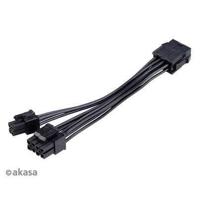 Akasa 8-pin ATX12V > 8+4-pin ATX12V -virta-adapteri