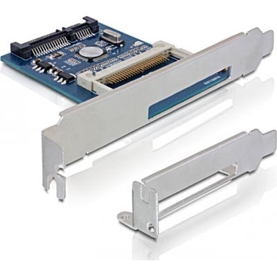 DeLock CompactFlash-muistikortinlukija PCI-peitelevyyn, SATA 22-pin