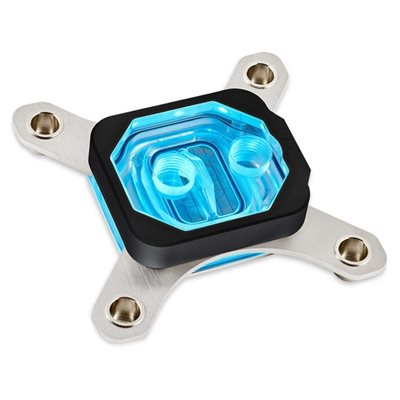 Aqua Computer cuplex kryos NEXT RGBpx black 1700 - acrylic/.925 silver, CPU-blokki (Poistotuote! Norm.219,90€)