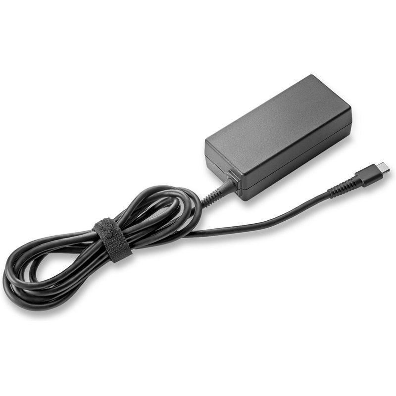 HP Kannettavan tietokoneen virta-adapteri, 65W, USB-C, musta