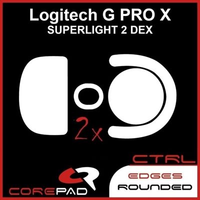 Corepad Skatez -hiiritassut, CTRL Logitech G PRO X SUPERLIGHT 2 DEX