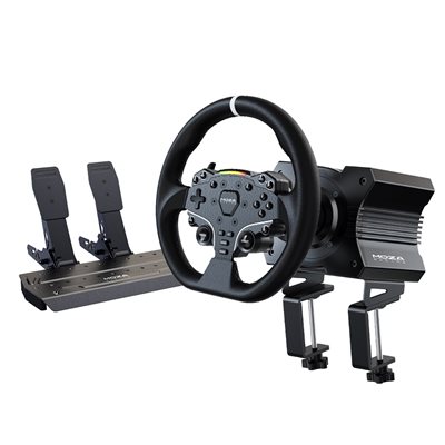 MOZA Racing (Outlet) MOZA R5 Bundle -rattipaketti, sis. pohjayksikön, ratin ja polkimet, musta