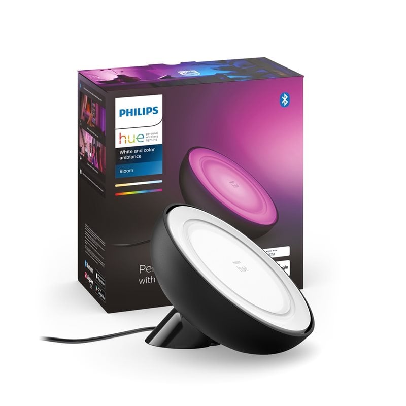 Philips Hue Bloom -pöytävalaisin, musta