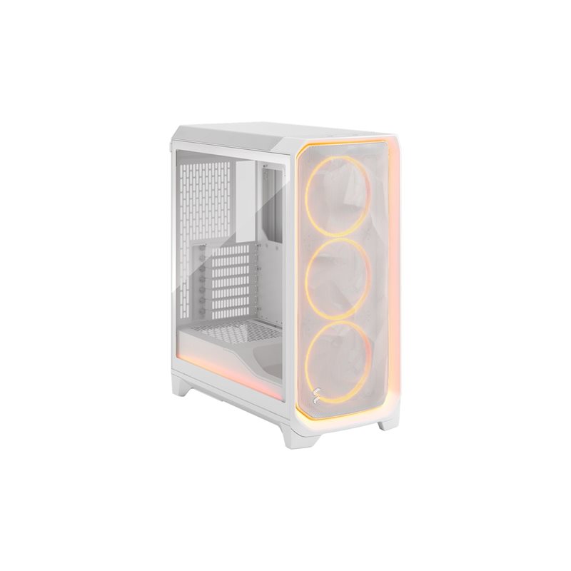 Fractal Design Meshify 3 - Ambience Pro RGB White TG Clear Tint, ikkunallinen miditornikotelo, valkoinen