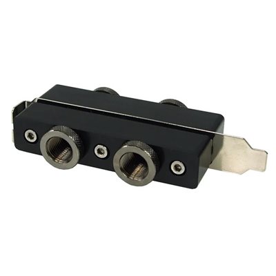 Alphacool Panama HF 38 Slot Panel, Jäähdytysnesteen läpivienti PCI-paikkaan, musta