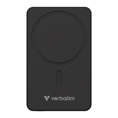 Verbatim 5000mAh varavirtalähde, Magsafe, USB-C PD 20W, musta