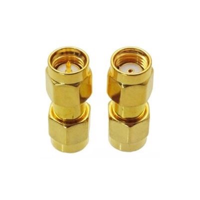 Arronna SMA uros -> RP-SMA uros -adapteri, kulta