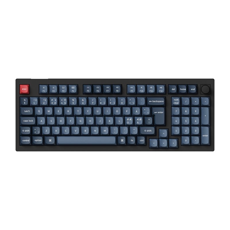 Keychron (Outlet) V5 Max, langaton mekaaninen näppäimistö, 96%, Gateron Jupiter Red, Carbon Black