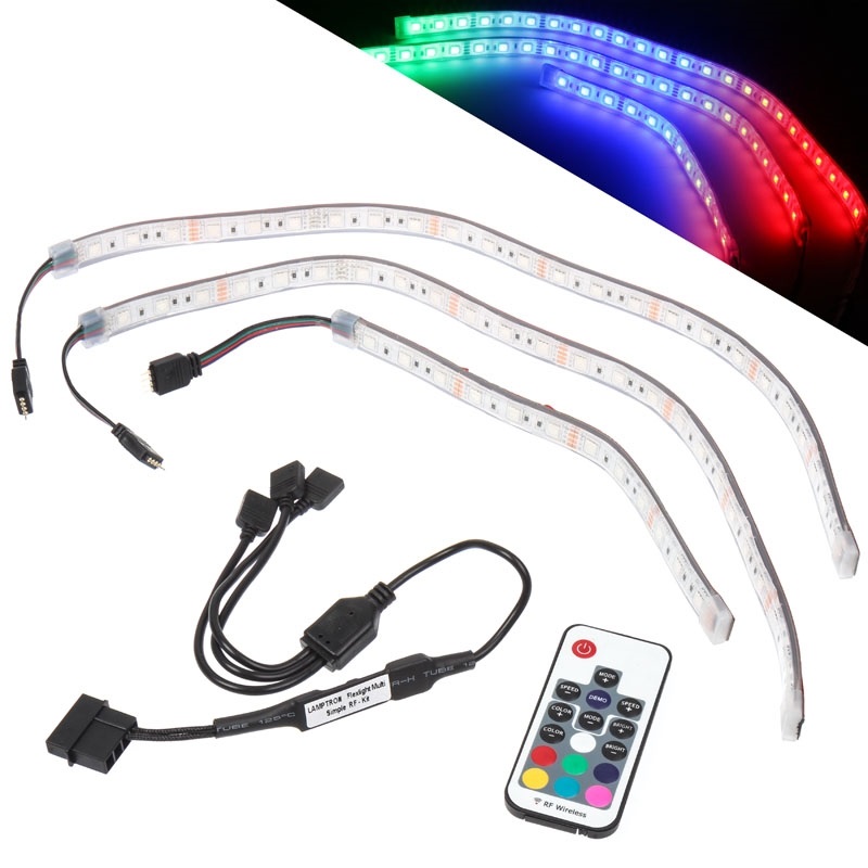 Lamptron FlexLight Multi Simple, LED-valonauhasarja + kontrolleri, RGB
