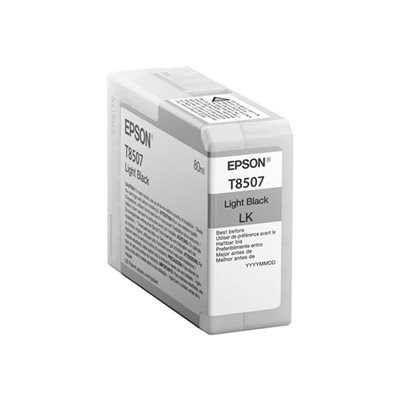 Epson T8507 -mustepatruuna, vaalea musta, 80 ml