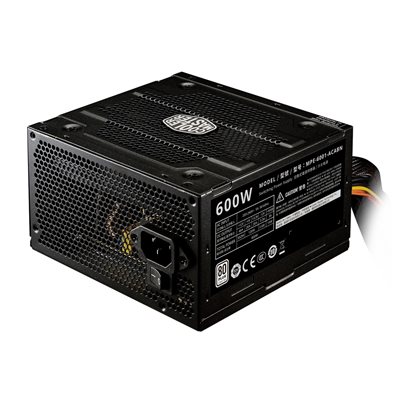 Cooler Master 600W Elite 600 V4, ATX-virtalähde, 80 Plus, musta