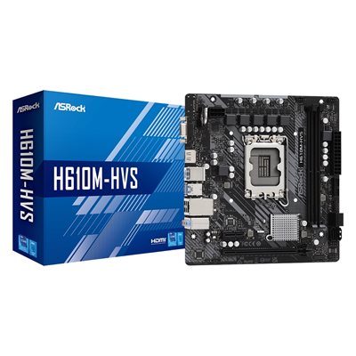 ASRock H610M-HVS, mATX-emolevy