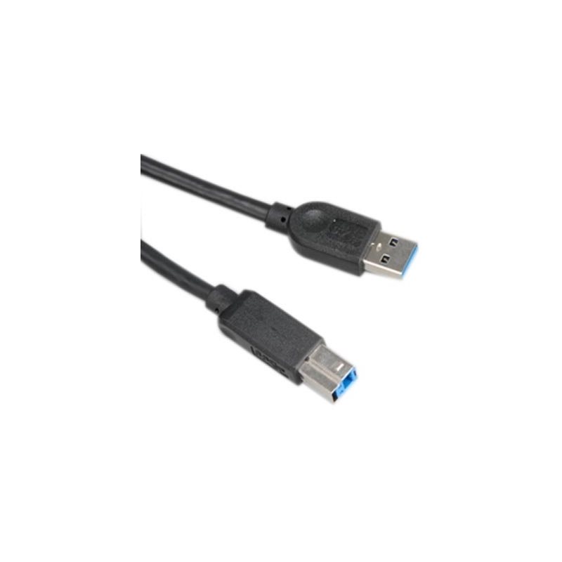 Akasa (Outlet) USB 3.0 kaapeli, USB A uros - B uros, 1,5m, musta