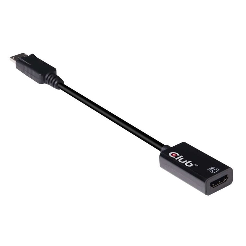 Club 3D DisplayPort 1.4 - HDMI 2.0b -adapterikaapeli, aktiivinen, musta