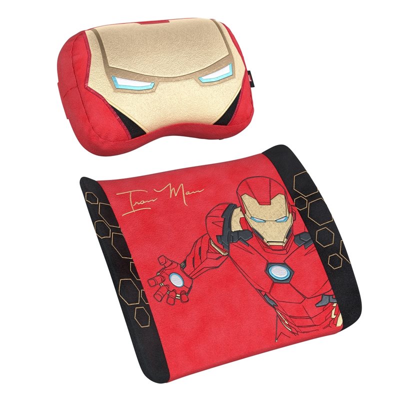 noblechairs Memory Foam Pillow Set - Iron Man Edition, tyynysarja noblechairs -tuoleille (Tarjous! Norm. 64,90€)