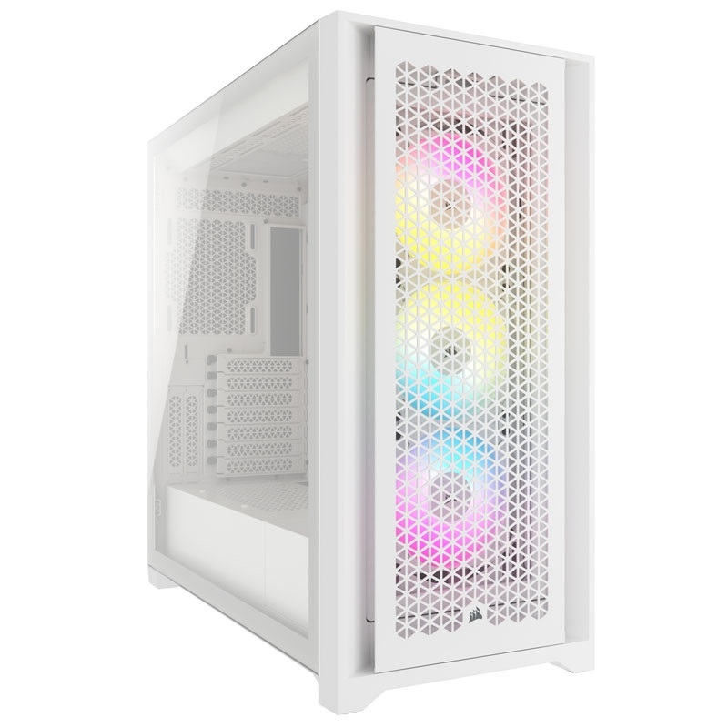 Corsair iCUE 5000D RGB Airflow, ikkunallinen miditornikotelo, valkoinen
