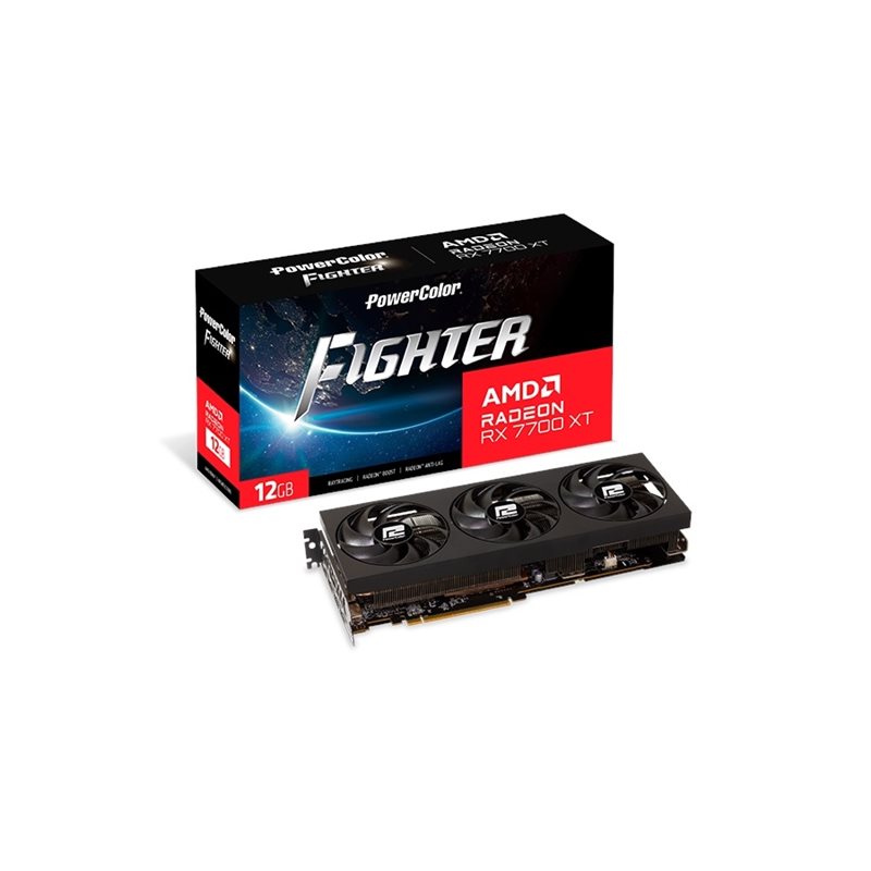 PowerColor Radeon RX 7700 XT Fighter -näytönohjain, 12GB GDDR6