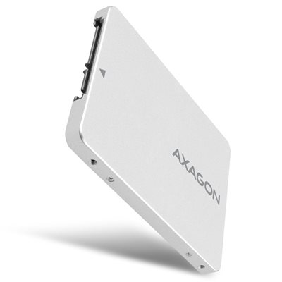 AXAGON (Outlet) RSS-M2SD, sisäinen 2.5" kotelo M.2 SATA SSD-levylle, SATA, hopea