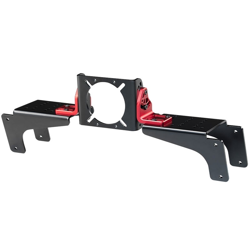 Next Level Racing Elite 160 DD Front and Side Mount Adapter, musta/punainen