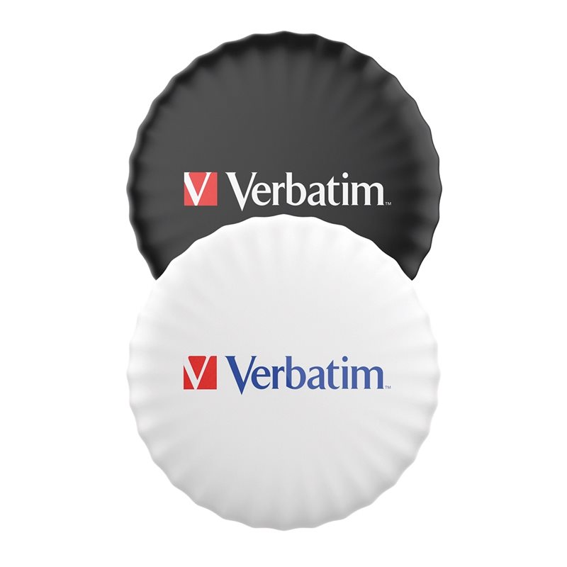 Verbatim My Finder Coin, Bluetooth-paikannin 2-pack, musta+valkoinen