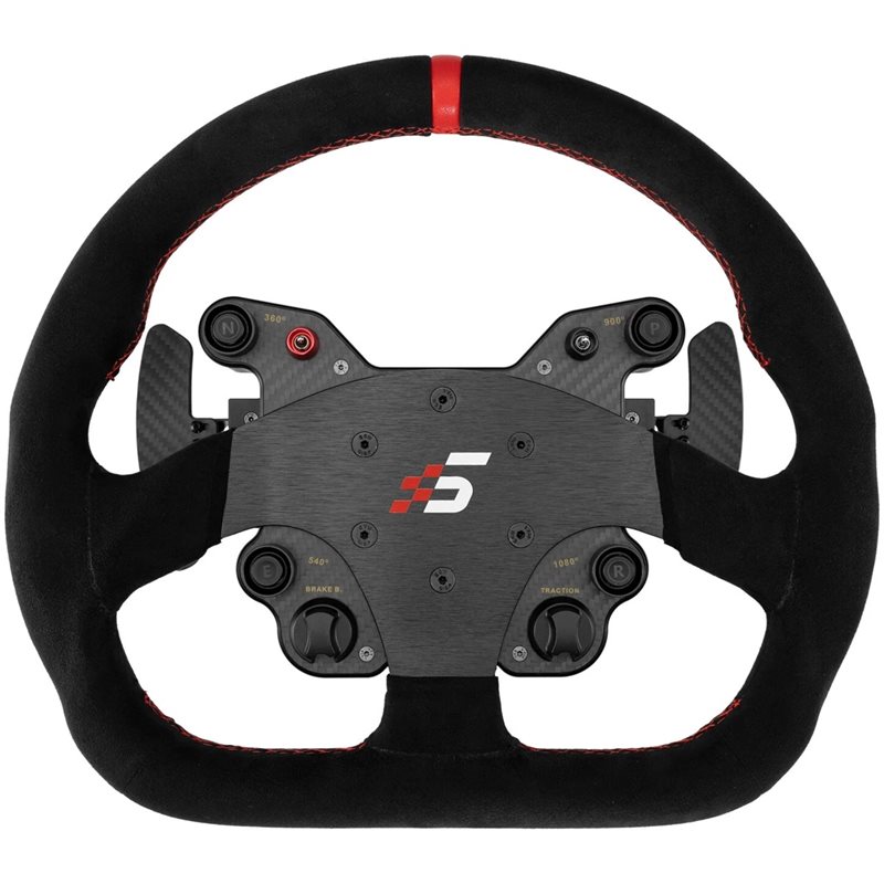 Simagic GT1-SD (Alcantara) Steering Wheel, musta/punainen