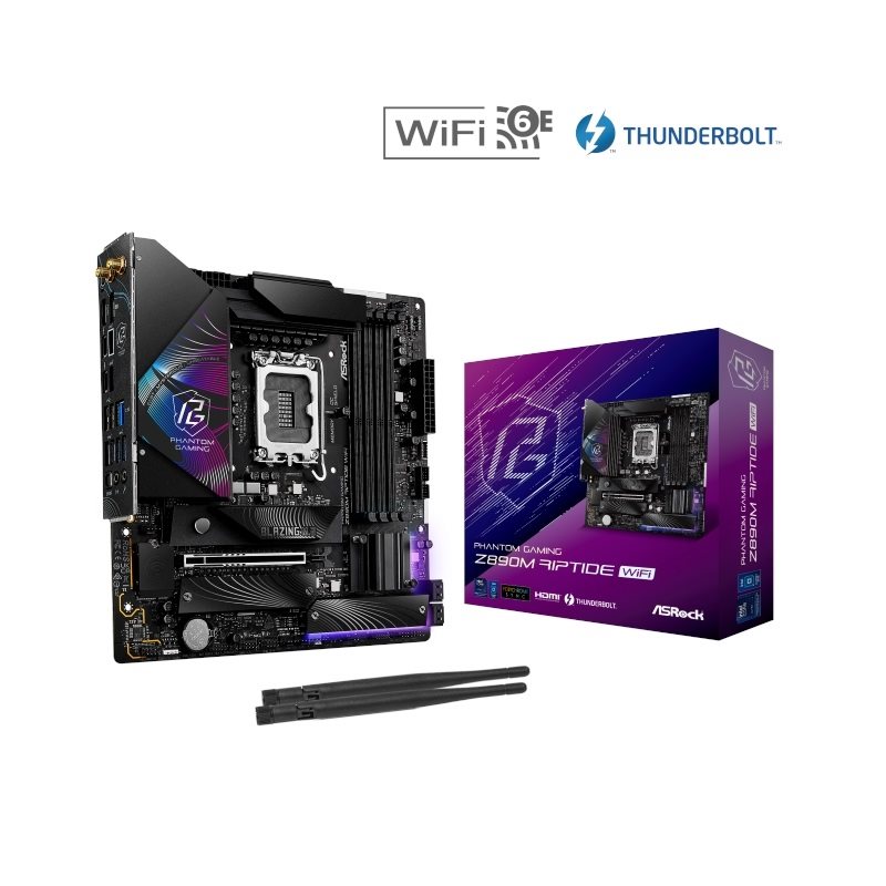 ASRock Z890M Riptide WiFi, mATX-emolevy