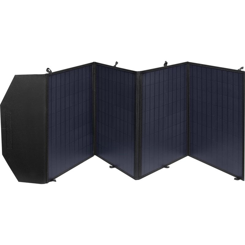 Sandberg 100W Solar Charger -aurinkokenno, USB-C PD 60W, USB-A 15W, USB-A QC3.0 18W, DC, musta