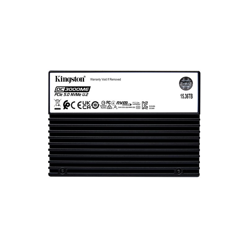 Kingston 15.36TB DC3000ME PCIe 5.0 NVMe U.2 SSD-levy, 14 000/9700 MB/s