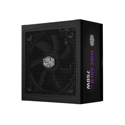Cooler Master 750W MWE Gold V3 750, ATX 3.1 virtalähde, PCIe 5.1, 80 Plus Gold, musta