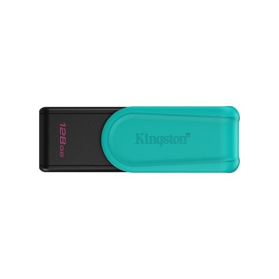 Kingston 128GB DataTraveler Exodia S, 3.2 Gen1 USB-A -muistitikku, musta/turkoosi