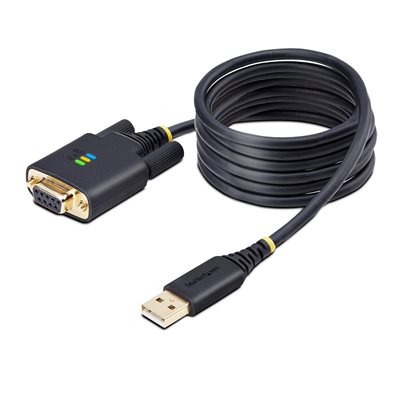 StarTech.com USB-A -> RS-232/DB9 -nollamodeemikaapeli, 2m, musta