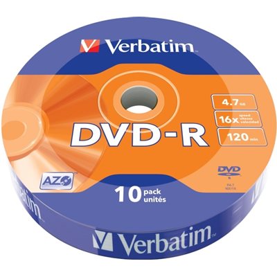 Verbatim DVD-R 4,7GB/120min, 16x, spindle, 10kpl