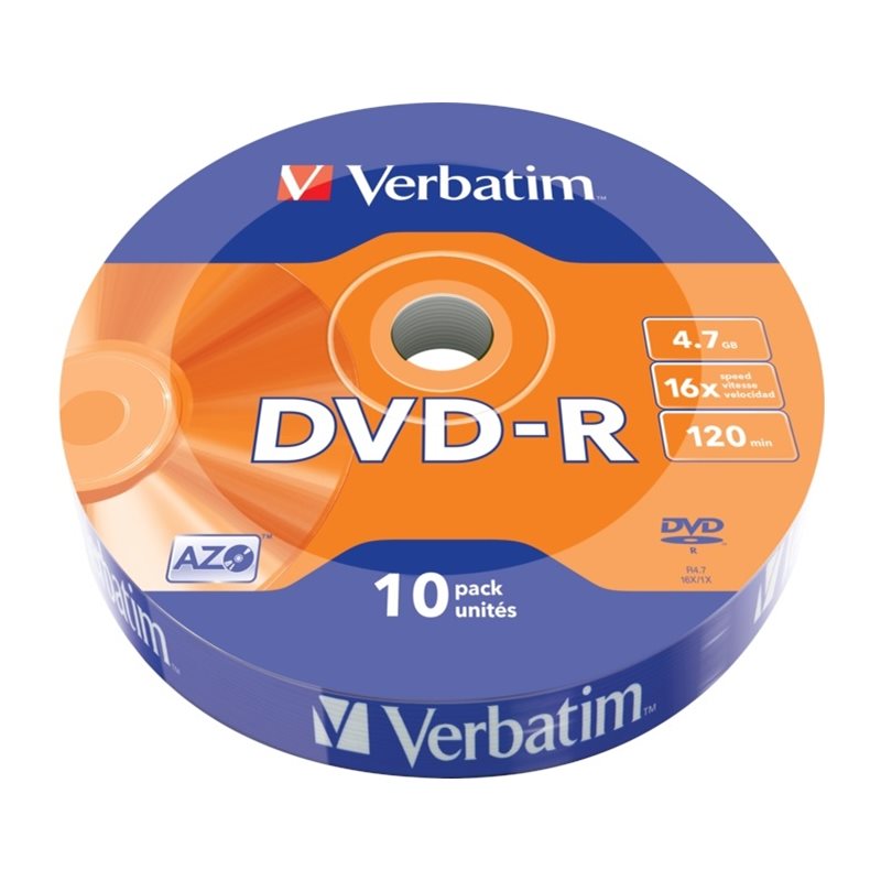 Verbatim DVD-R 4,7GB/120min, 16x, spindle, 10kpl