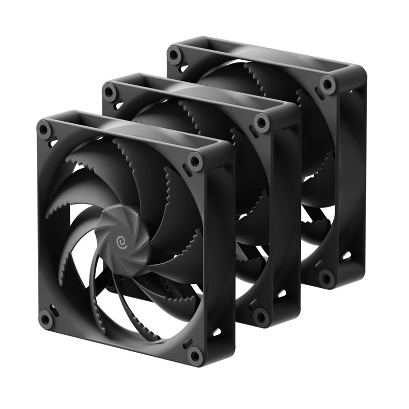 HAVN H14 Black Triple pack, 140mm PWM-laitetuuletinsarja, 3 kpl, musta
