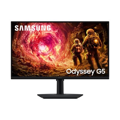 Samsung 27" Odyssey G5 G50F, 180Hz QHD-pelimonitori, musta