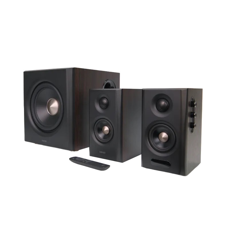 Edifier S355DB, 2.1 -aktiivikaiutinjärjestelmä, Bluetooth 6.0, walnut/musta