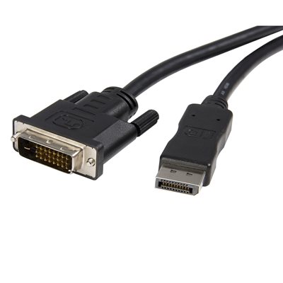 StarTech.com DisplayPort 1.2 - DVI-D -näyttökaapeli, 3m, musta