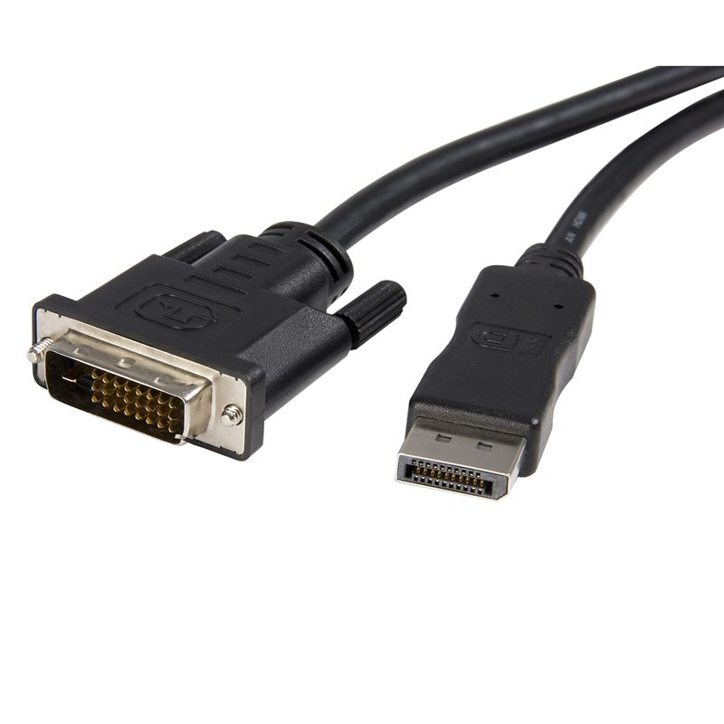 StarTech.com DisplayPort 1.2 - DVI-D -näyttökaapeli, 3m, musta