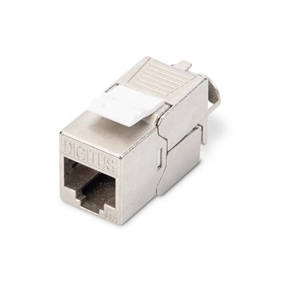 Digitus Suojattu FTP Cat6A Keystone-liitinmoduuli, Tool-free, hopea