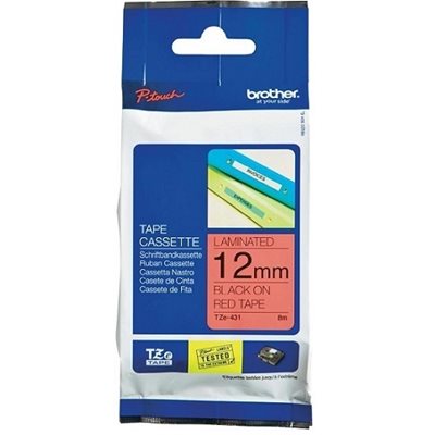 Brother TZB31 12 BLACK ON ORANGE