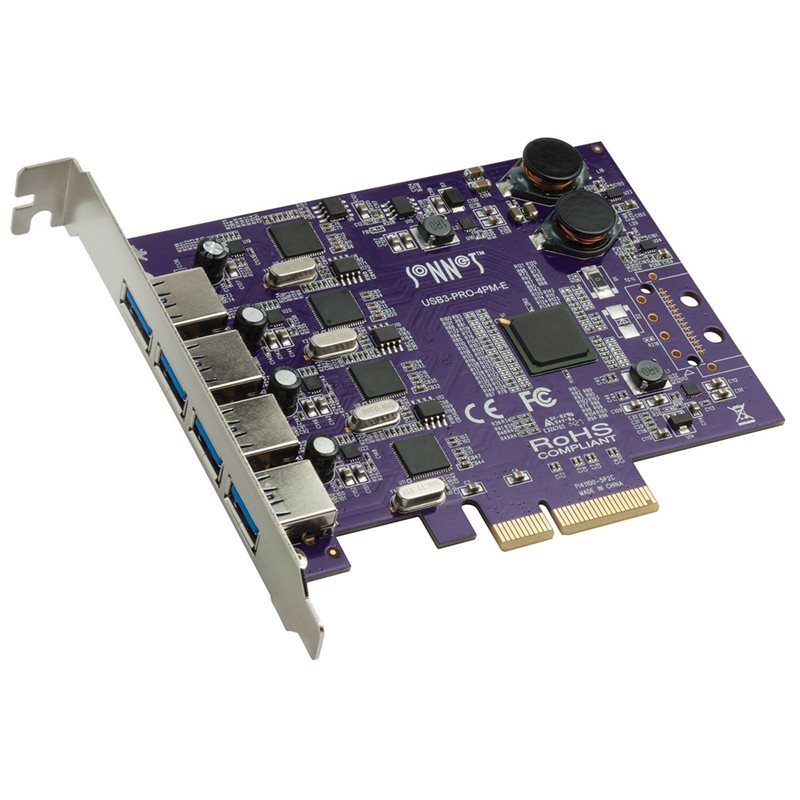 Sonnet Allegro USB 3.0 4-port -lisäkortti, PCIe 2.0 x1