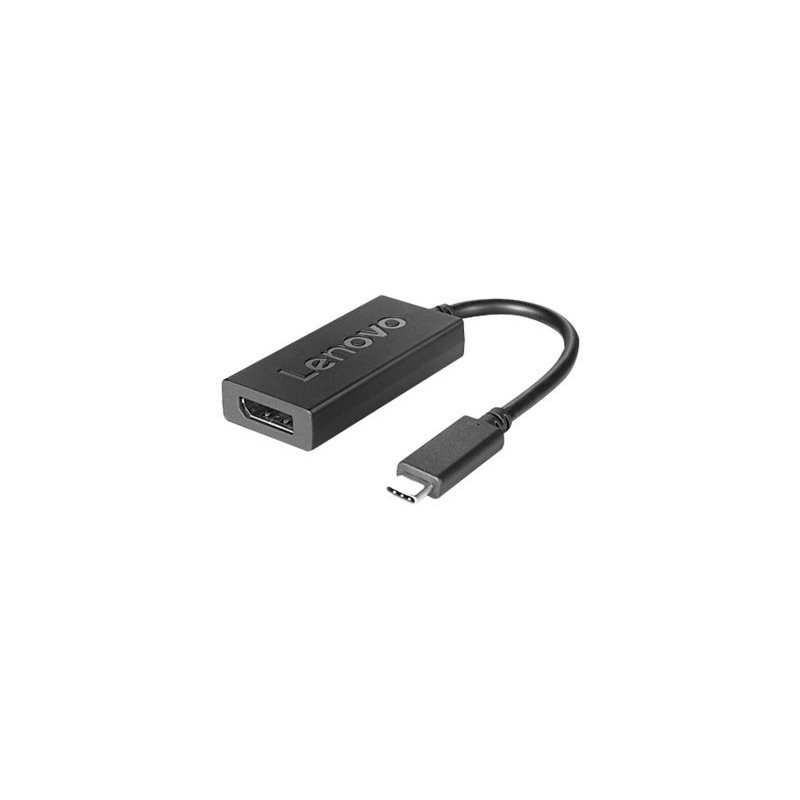 Lenovo USB-C to DisplayPort Adapter, ulkoinen videoadapteri, musta